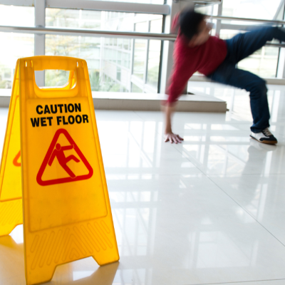 Common Causes of Slip and Fall Accidents in Gwinnett County Slipping on the wet floor